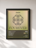 #noir Tableau de l'album Fourever de DAY6 , cadre noir, imprimé et encadré en France