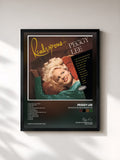 #noir Tableau de l'album Rendezvous With Peggy Lee de Peggy Lee, cadre noir, imprimé et encadré en France