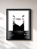 #noir Tableau de l'album UM44K (Acústico 2) de UM44K, cadre noir, imprimé et encadré en France