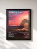 #noir Tableau de l'album Maddalena (Original Motion Picture Soundtrack) de Ennio Morricone, cadre noir, imprimé et encadré en France
