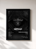 #noir Tableau de l'album Orphan de Swiss & Die Andern, cadre noir, imprimé et encadré en France