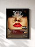 #noir Tableau de l'album Forever de Mystery Skulls, cadre noir, imprimé et encadré en France