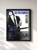 #noir Tableau de l'album Get Close de Pretenders, cadre noir, imprimé et encadré en France
