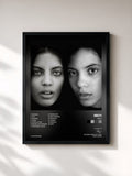 #noir Tableau de l'album Ibeyi de Ibeyi, cadre noir, imprimé et encadré en France