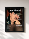 #noir Tableau de l'album Joan Sebastian con Mariachi de Joan Sebastian, cadre noir, imprimé et encadré en France