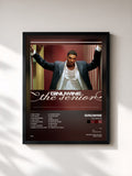 #noir Tableau de l'album The Senior de Ginuwine, cadre noir, imprimé et encadré en France