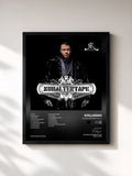 #noir Tableau de l'album Zuhältertape, Vol. 3 de Kollegah, cadre noir, imprimé et encadré en France