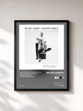 #noir Tableau de l'album Entre eux deux (The Paris Sessions) de Melody Gardot, cadre noir, imprimé et encadré en France