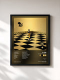 #noir Tableau de l'album BLack On BLonde+ de k-os, cadre noir, imprimé et encadré en France