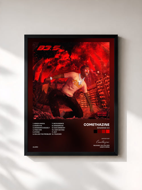 Comethazine · BAWSKEE 3.5 — Affiche encadrée