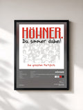 #noir Tableau de l'album Da Simmer Dabei! Die Grössten Partyhits de Höhner, cadre noir, imprimé et encadré en France