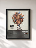#noir Tableau de l'album Saturday Night (Original Score) de Jon Batiste, cadre noir, imprimé et encadré en France