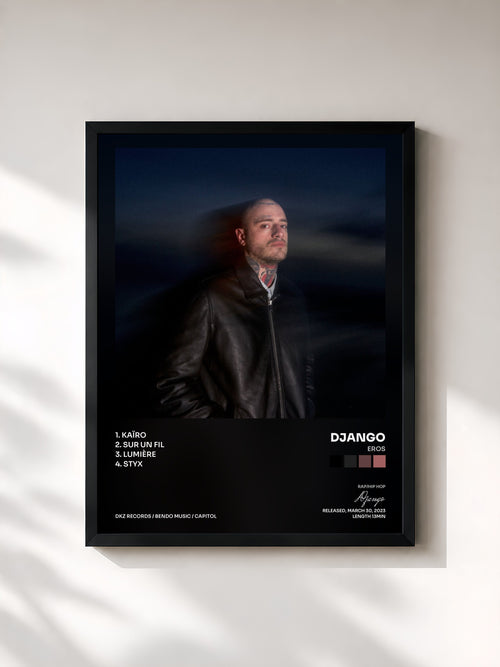 Django · Eros — Affiche encadrée
