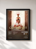 #noir Tableau de l'album Cumbiana II de Carlos Vives, cadre noir, imprimé et encadré en France