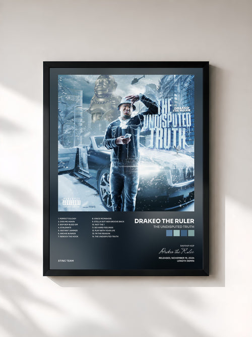 Drakeo the Ruler · THE UNDISPUTED TRUTH — Affiche encadrée