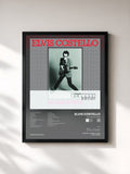 #noir Tableau de l'album My Aim Is True de Elvis Costello, cadre noir, imprimé et encadré en France