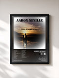 #noir Tableau de l'album Tell It Like It Is de Aaron Neville, cadre noir, imprimé et encadré en France