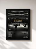 #noir Tableau de l'album Ten Songs from Carnegie Hall de Ryan Adams, cadre noir, imprimé et encadré en France
