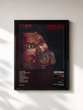 #noir Tableau de l'album Fistful of Metal de Anthrax, cadre noir, imprimé et encadré en France