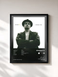 #noir Tableau de l'album Lorenzo 1994 de Jovanotti, cadre noir, imprimé et encadré en France