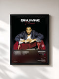 #noir Tableau de l'album Differences EP de Ginuwine, cadre noir, imprimé et encadré en France