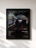#noir Tableau de l'album Wednesdays de Ryan Adams, cadre noir, imprimé et encadré en France