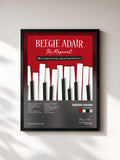 #noir Tableau de l'album By Request de Beegie Adair, cadre noir, imprimé et encadré en France