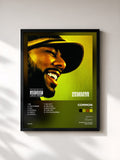 #noir Tableau de l'album Be de Common, cadre noir, imprimé et encadré en France