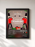 #noir Tableau de l'album It's The Most Wonderful Time Of The Year de Andy Williams, cadre noir, imprimé et encadré en France