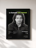 #noir Tableau de l'album Lo Esencial de Luis Enrique, cadre noir, imprimé et encadré en France