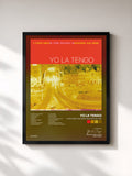 #noir Tableau de l'album I Can Hear The Heart Beating As One de Yo La Tengo, cadre noir, imprimé et encadré en France