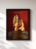 #noir Tableau de l'album E.G.O. de Lucie Silvas, cadre noir, imprimé et encadré en France