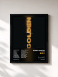 #noir Tableau de l'album Golden de Romeo Santos, cadre noir, imprimé et encadré en France