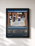 #noir Tableau de l'album Undivided Attention de Vibe, cadre noir, imprimé et encadré en France