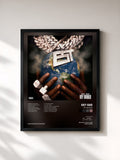#noir Tableau de l'album My World de EST Gee, cadre noir, imprimé et encadré en France