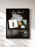 #noir Tableau de l'album Double Take: Straight Ahead & Age To Age de Amy Grant, cadre noir, imprimé et encadré en France