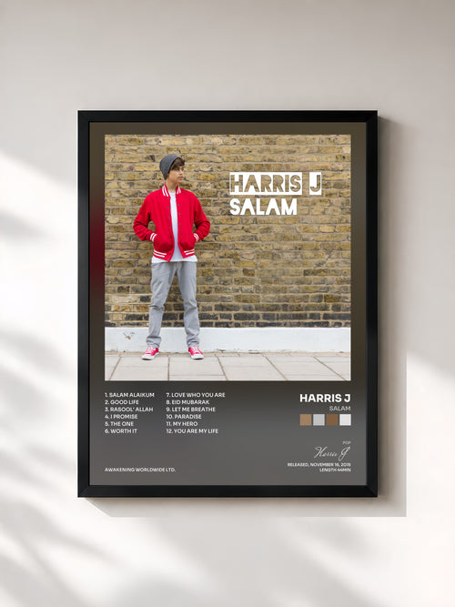 Harris J · Salam — Affiche encadrée