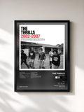 #noir Tableau de l'album 2002-2007 de The Thrills, cadre noir, imprimé et encadré en France