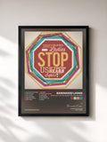 #noir Tableau de l'album Stop Us If You've Heard This One Before! de Barenaked Ladies, cadre noir, imprimé et encadré en France