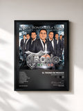 #noir Tableau de l'album Que Bonita Es la Vida de El Trono de Mexico, cadre noir, imprimé et encadré en France