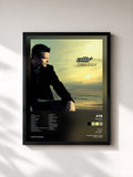 #noir Tableau de l'album Trilogy (Deluxe) de ATB, cadre noir, imprimé et encadré en France