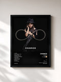 #noir Tableau de l'album Infinity de Charice, cadre noir, imprimé et encadré en France