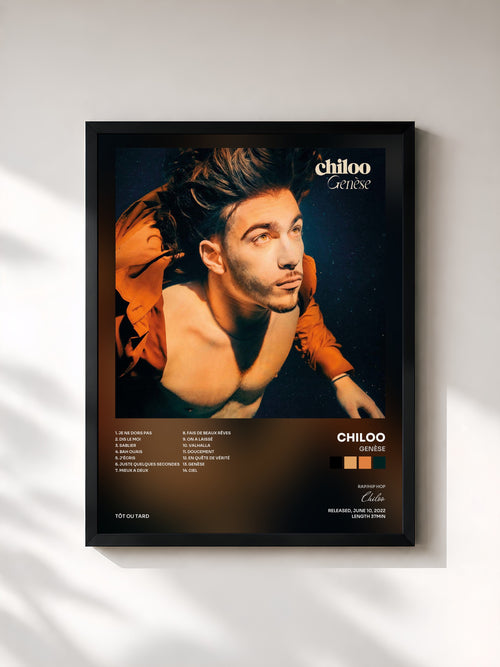 Chiloo · Genèse — Affiche encadrée
