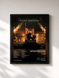 #noir Tableau de l'album Black Symphony de Within Temptation, cadre noir, imprimé et encadré en France