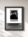 #noir Tableau de l'album Harmóník I & II de Soley, cadre noir, imprimé et encadré en France