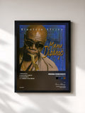 #noir Tableau de l'album Electric Africa de Manu Dibango, cadre noir, imprimé et encadré en France
