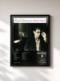 #noir Tableau de l'album 1964-1993 de Paul Simon, cadre noir, imprimé et encadré en France