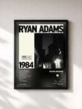 #noir Tableau de l'album 1984 de Ryan Adams, cadre noir, imprimé et encadré en France