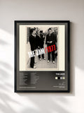 #noir Tableau de l'album 1977 de The Jam, cadre noir, imprimé et encadré en France
