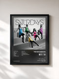 #noir Tableau de l'album Chasing Lights de The Saturdays, cadre noir, imprimé et encadré en France